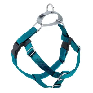 2 Hounds Design Teal Freedom No-Pull Dog Harness 1" Large 28"-32"