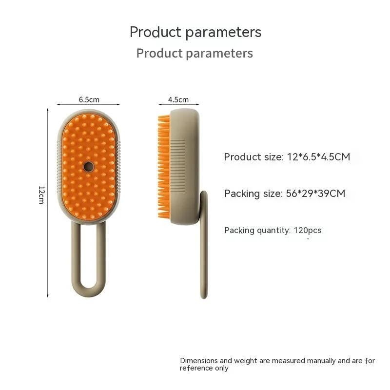 3-in-1 Electric Pet Grooming Brush – Steam Spray Hair Remover for Cats & Dogs