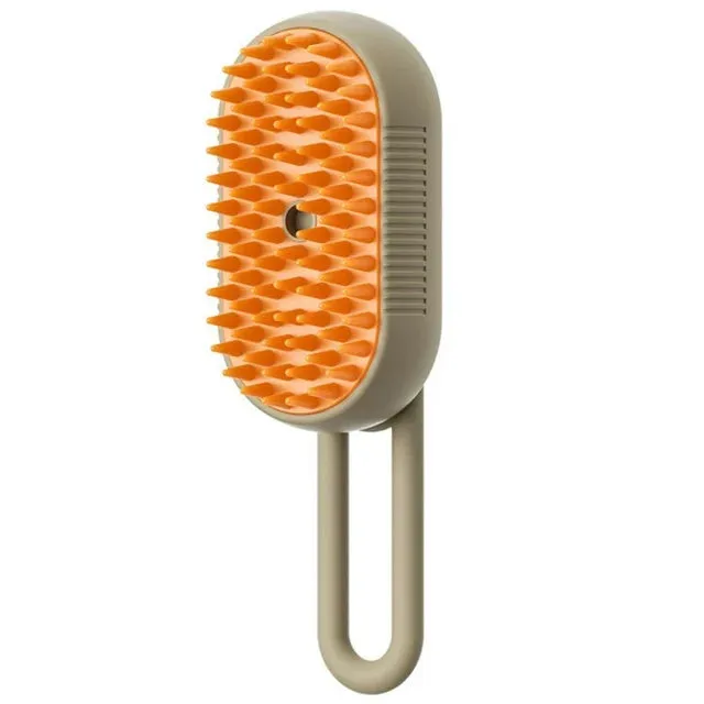 3-in-1 Electric Pet Grooming Brush – Steam Spray Hair Remover for Cats & Dogs