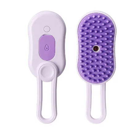 3-in-1 Electric Pet Grooming Brush – Steam Spray Hair Remover for Cats & Dogs