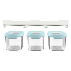 3 Pieces 900Ml Airtight Under Shelf Container Ie-1