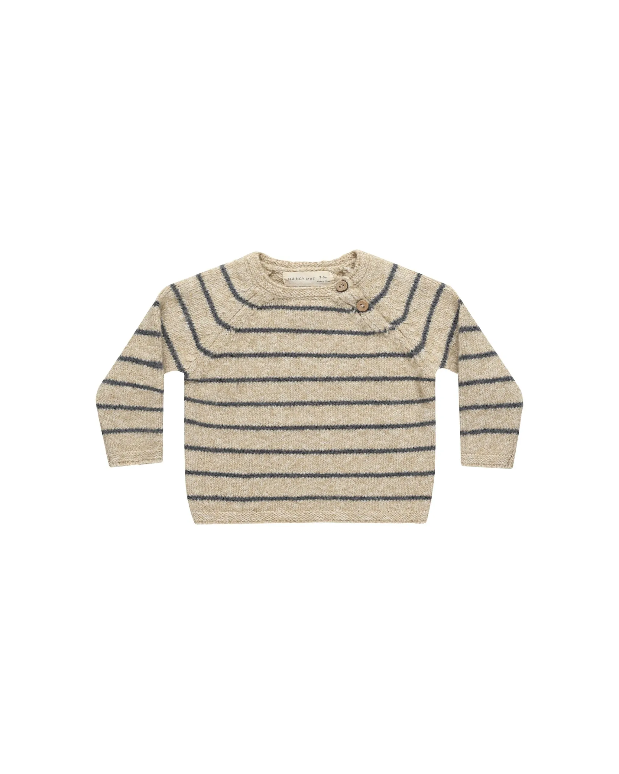 ACE KNIT SWEATER || INDIGO STRIPE
