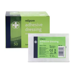 Adhesive dressing box of 50 (5cm x 7.5cm)