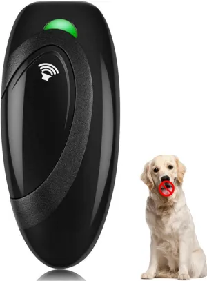 Anti Barking Device,Rechargeable Dog Barking Control Devices,Ultrasonic Dog Bark Deterrent Safe for Human & Dogs up to 16.4 Ft Effective Control Range Indoor & Outdoor(Black)