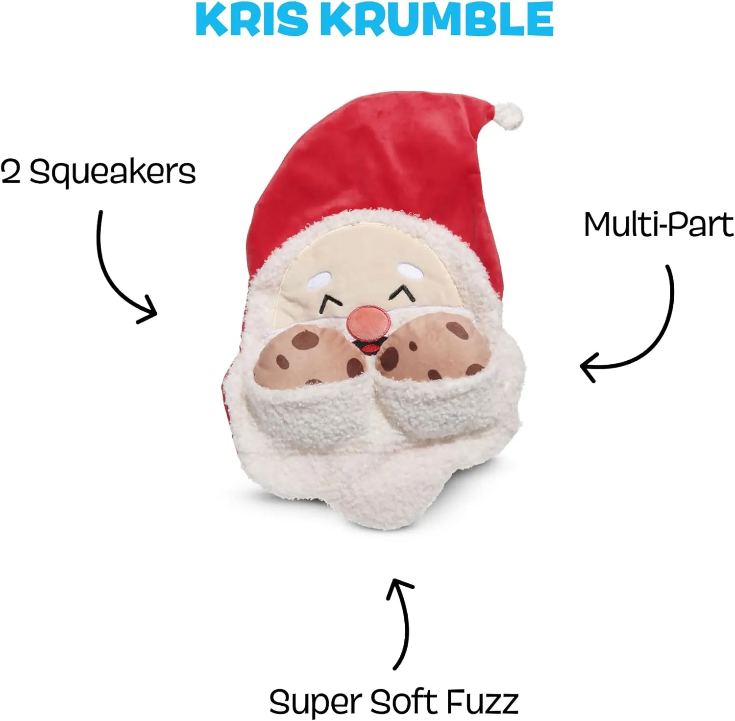BARK Kris Krumble Plush Dog Toy - Medium/Large