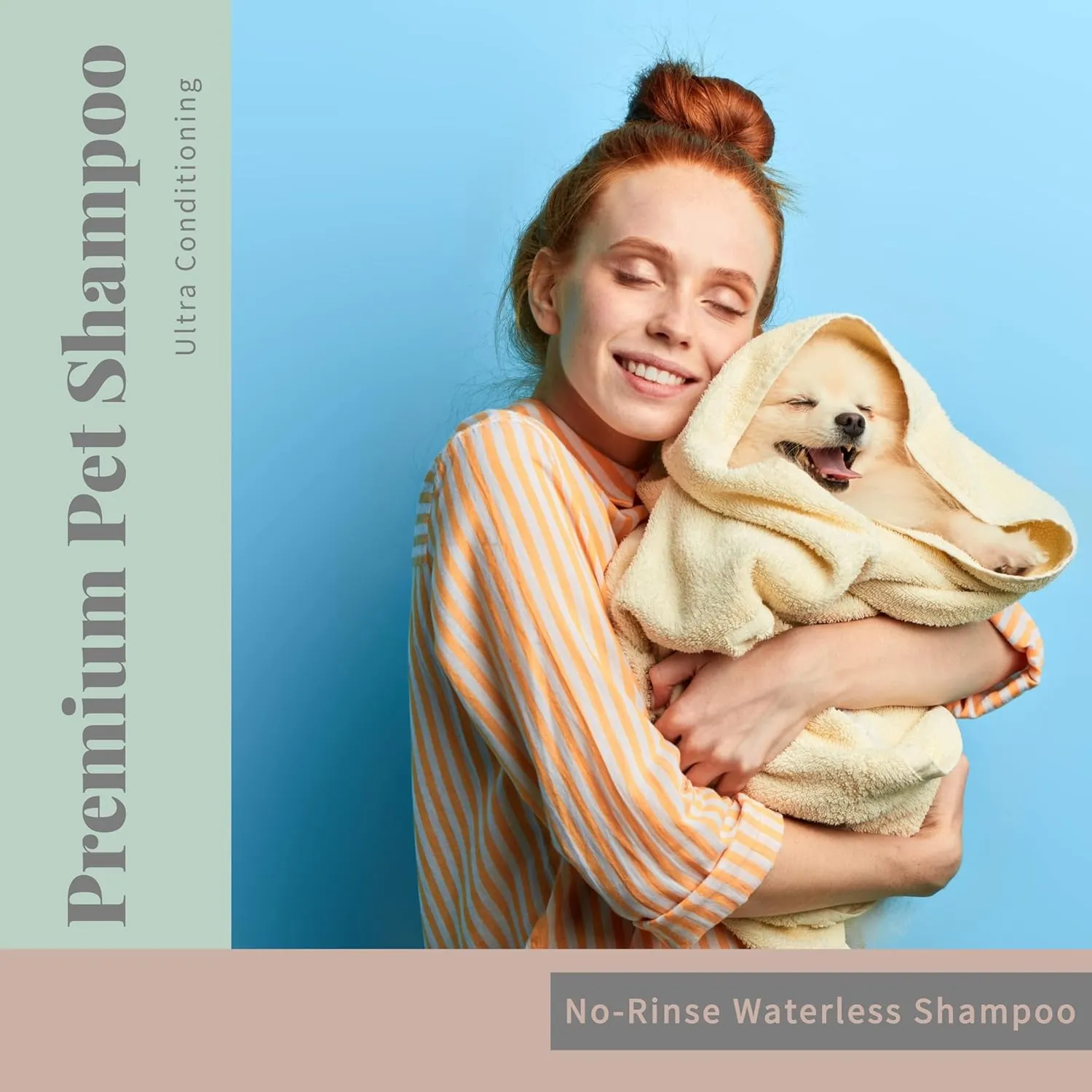 Begleys No Rinse Waterless Pet Shampoo, Bathless Cleaning, Deodorizing, and Odor Removal for a Shiny, Fresh Smelling Coat - Effective for Dogs, Puppies, and Cats - Fresh Oatmeal Mango Scent