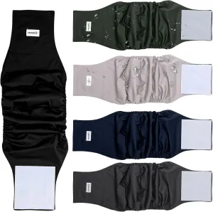 Belly Bands for Male Dogs Diapers(5 Pack),Premium Washable Reusable Small Dog Belly Wrap Leakproof Puppy Diapers,S