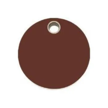 Circle Flat Plastic Pet ID Tag