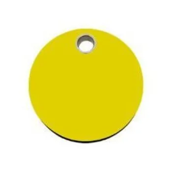 Circle Flat Plastic Pet ID Tag