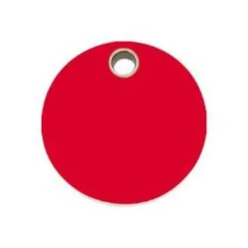 Circle Flat Plastic Pet ID Tag