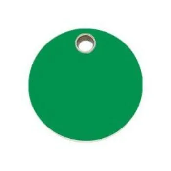 Circle Flat Plastic Pet ID Tag