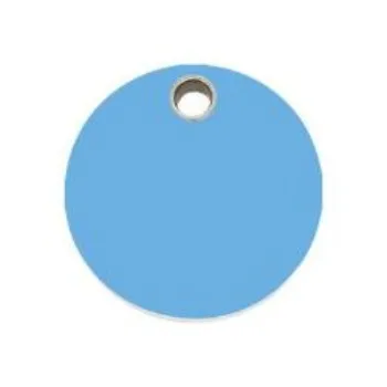 Circle Flat Plastic Pet ID Tag