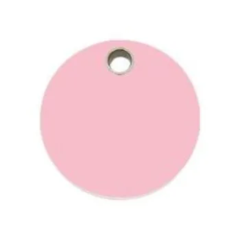 Circle Flat Plastic Pet ID Tag