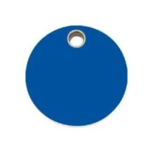 Circle Flat Plastic Pet ID Tag