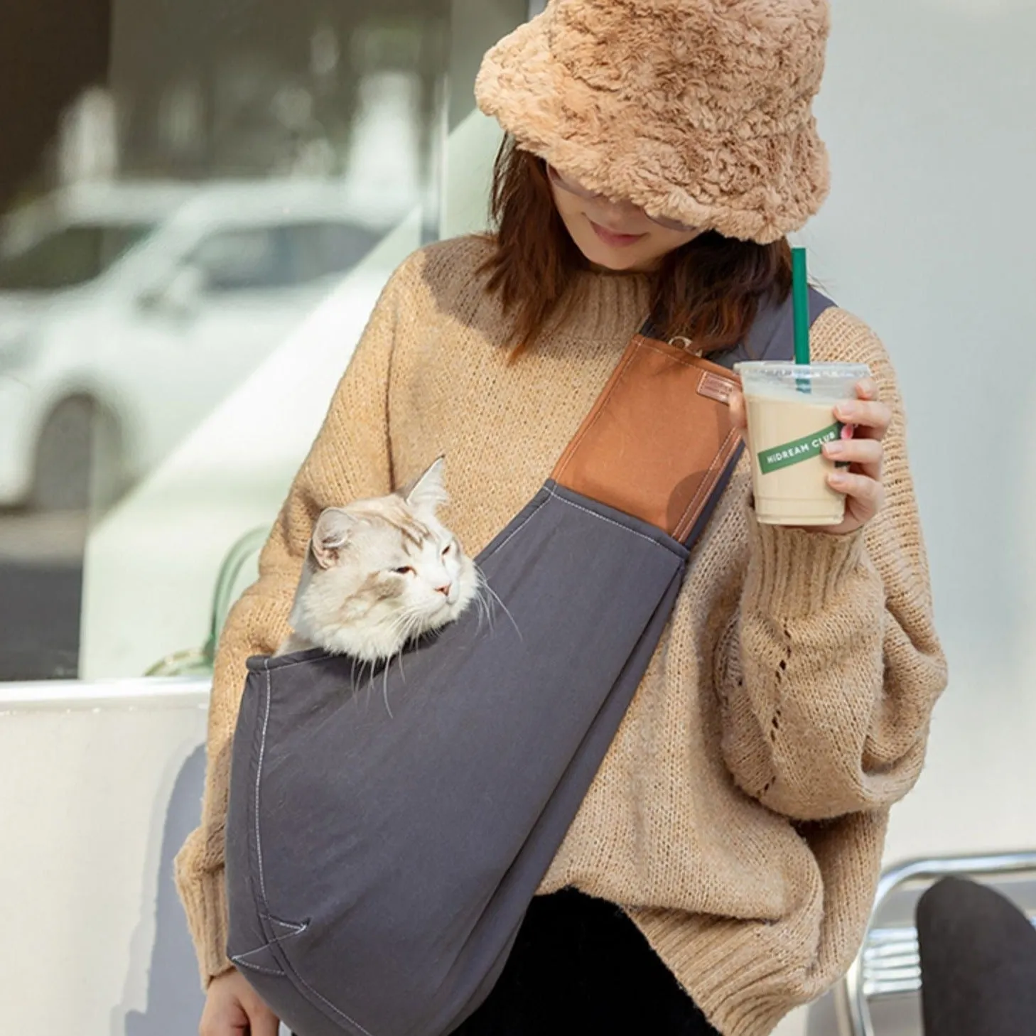 Cross Body Adjustable Pet Carrier Shoulder Bag Tote