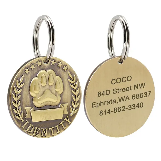 Customized Pet Dog ID Tag Pendant