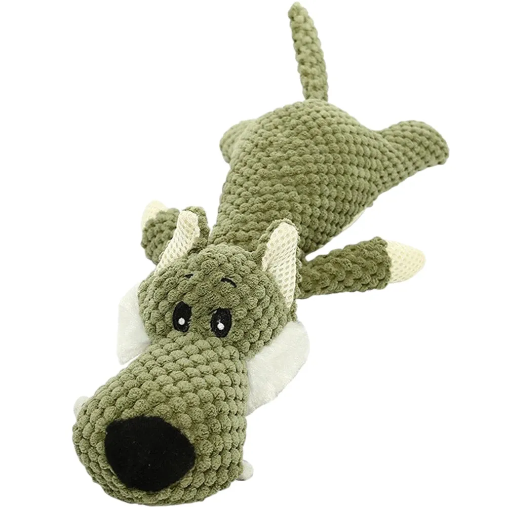 Cute Lion Plush Dog Toy – Squeaky Stuffed Cartoon Toy for Puppies
