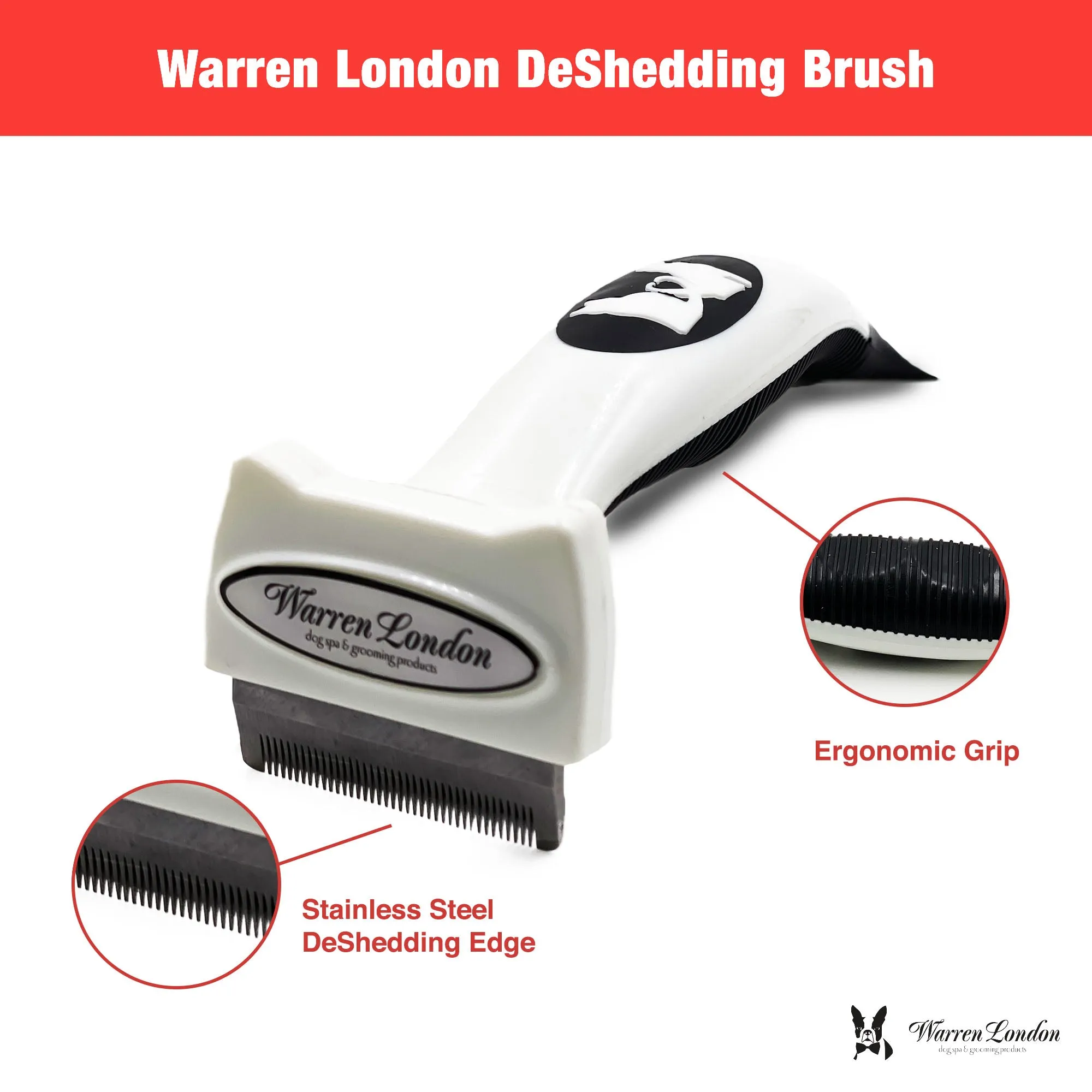 De-Shedding Dog Brush for Short Hair (<1")
