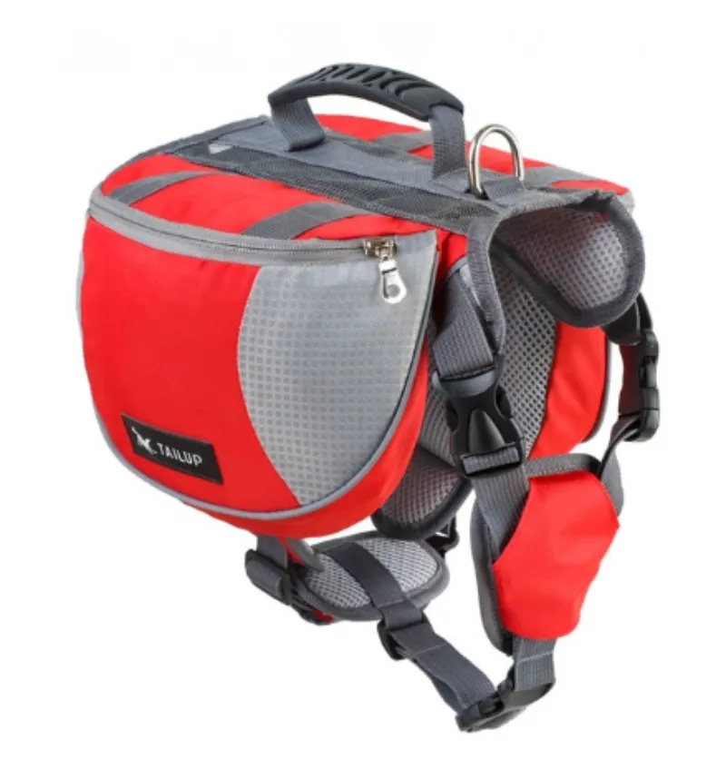 Dog Backpack Travel Hiking Knapsack Saddle Bag Outdoor Portable Backpack Travel Harness
