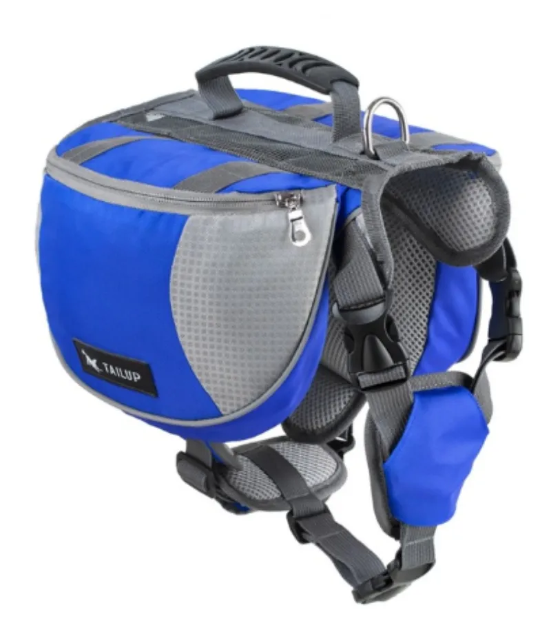 Dog Backpack Travel Hiking Knapsack Saddle Bag Outdoor Portable Backpack Travel Harness