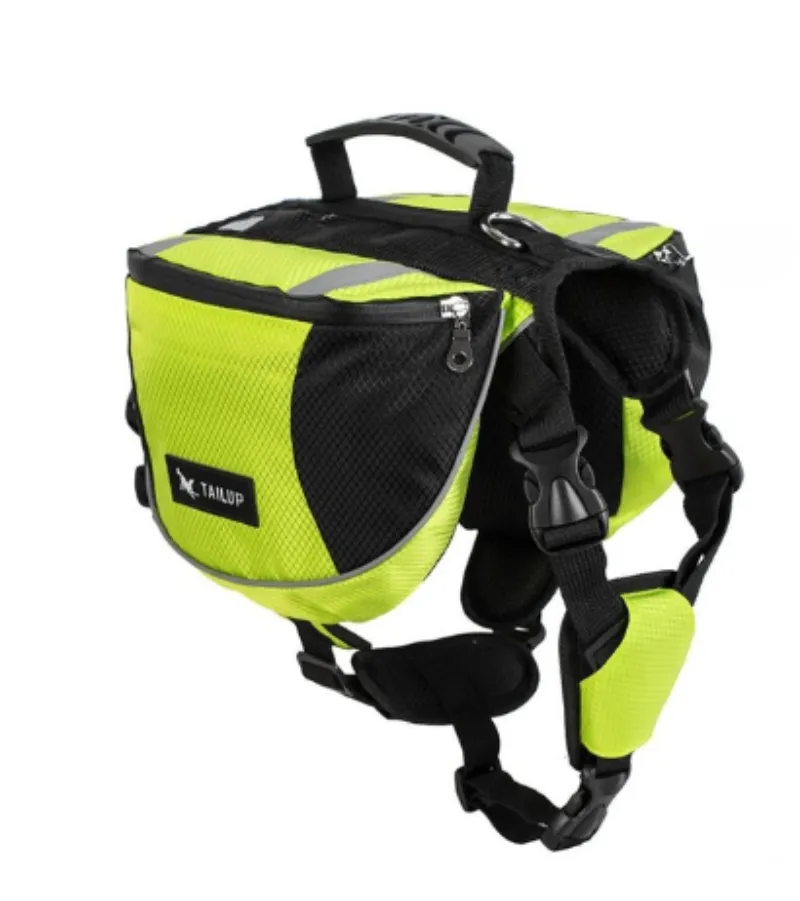 Dog Backpack Travel Hiking Knapsack Saddle Bag Outdoor Portable Backpack Travel Harness