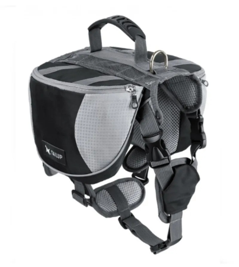 Dog Backpack Travel Hiking Knapsack Saddle Bag Outdoor Portable Backpack Travel Harness