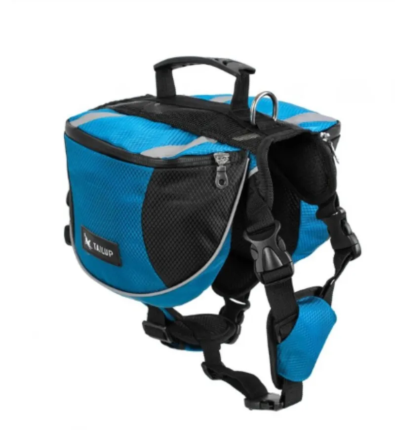 Dog Backpack Travel Hiking Knapsack Saddle Bag Outdoor Portable Backpack Travel Harness