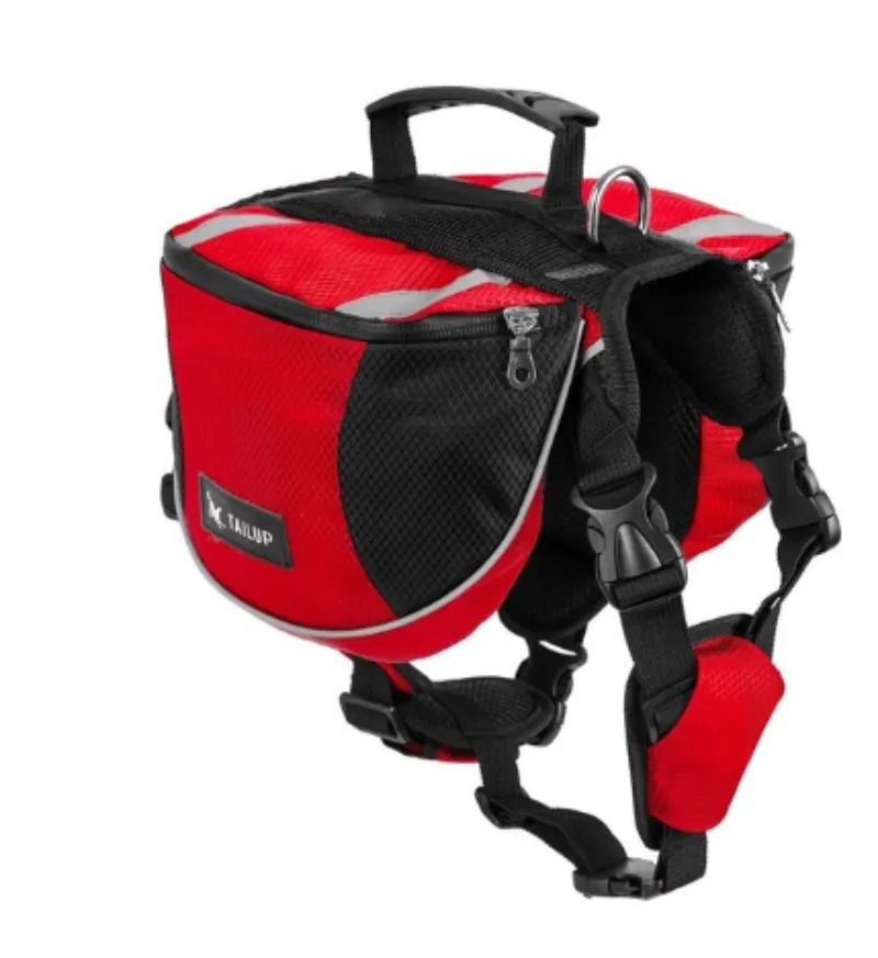 Dog Backpack Travel Hiking Knapsack Saddle Bag Outdoor Portable Backpack Travel Harness