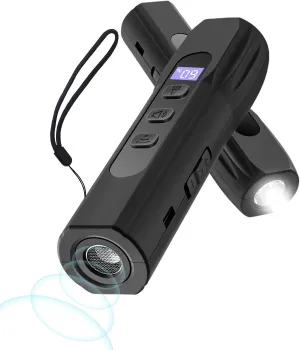 Dog Bark Deterrent Devices, Anti Barking Device for Dogs Training & Behavior Aids, Rechargeable Ultrasonic Dog Bark Control Devices with Digital Display, Portable Dog Training Tools for Indoor Outdoor