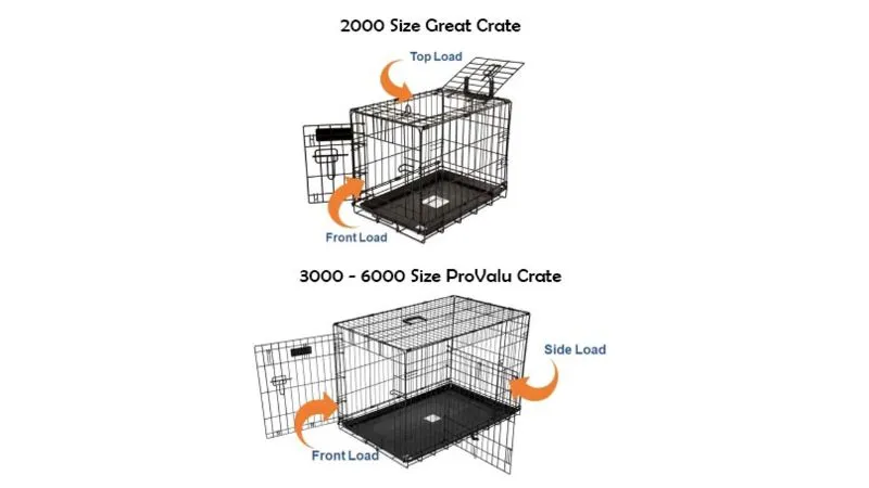 Dog Crate - Great #6000 120 x 75 x 82cm (Black)