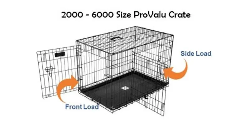 Dog Crate - Pro Valu #6000 120 x 75 x 82cm (Black)