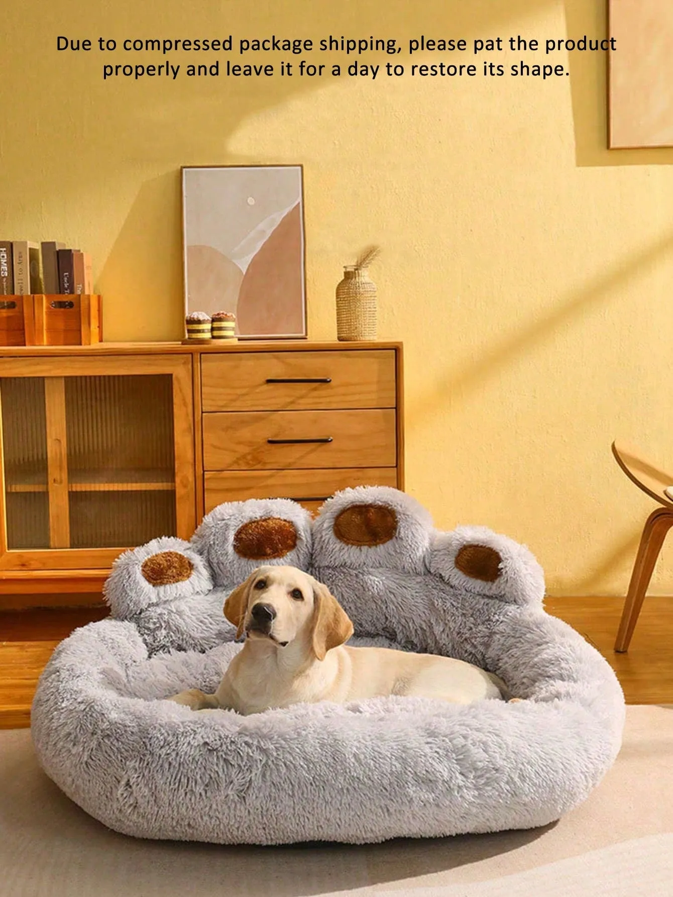 Dog House Bed With Plush Sofa Sleeping Mat