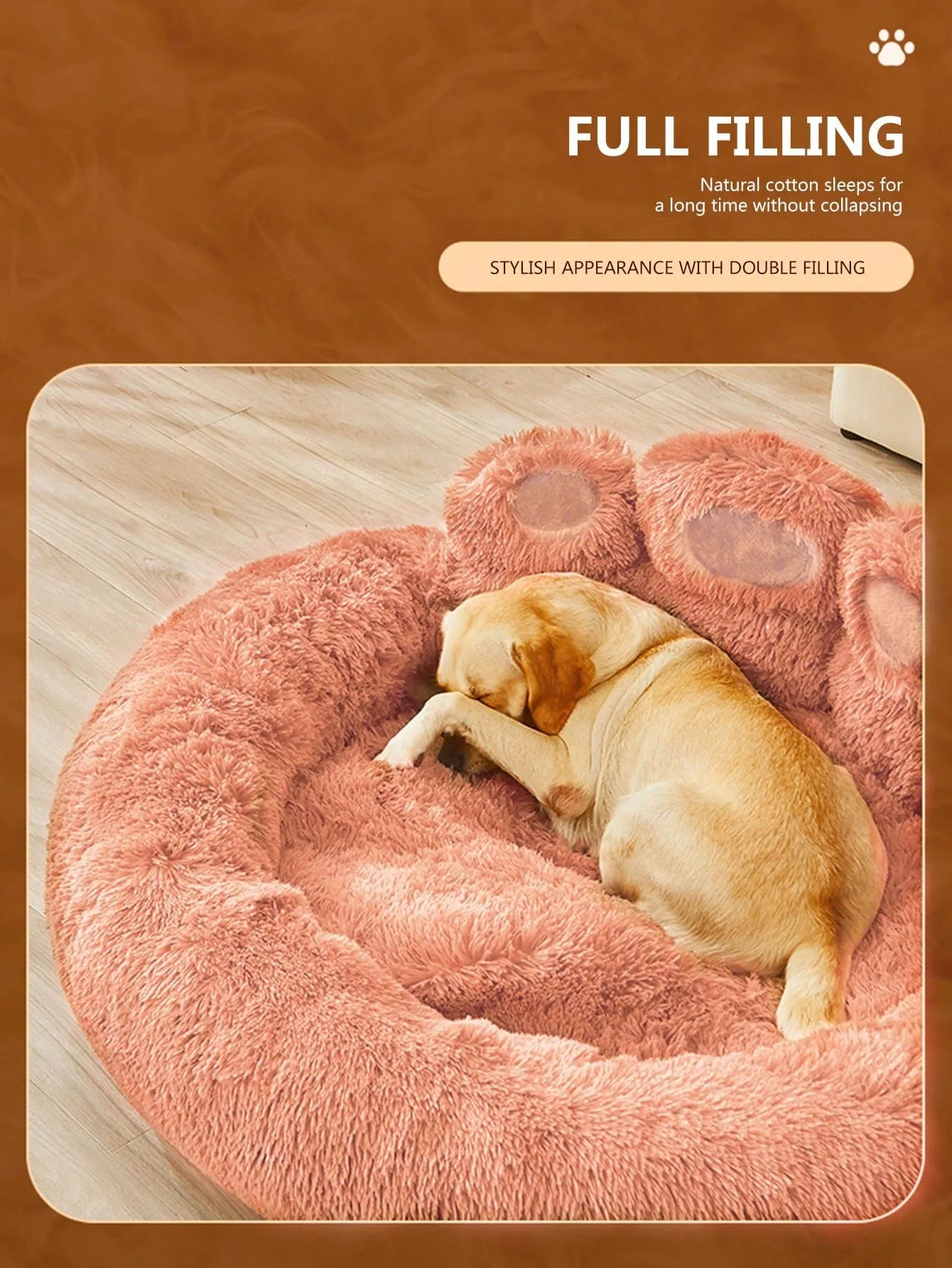Dog House Bed With Plush Sofa Sleeping Mat