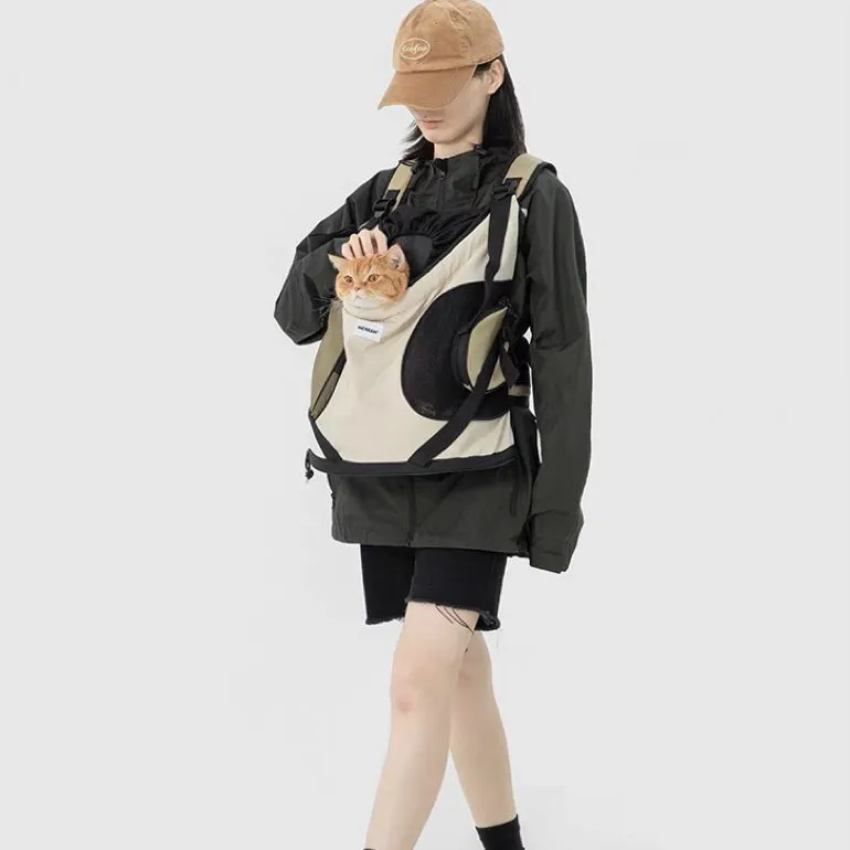 Double Straps Pet Front Carrier Bag