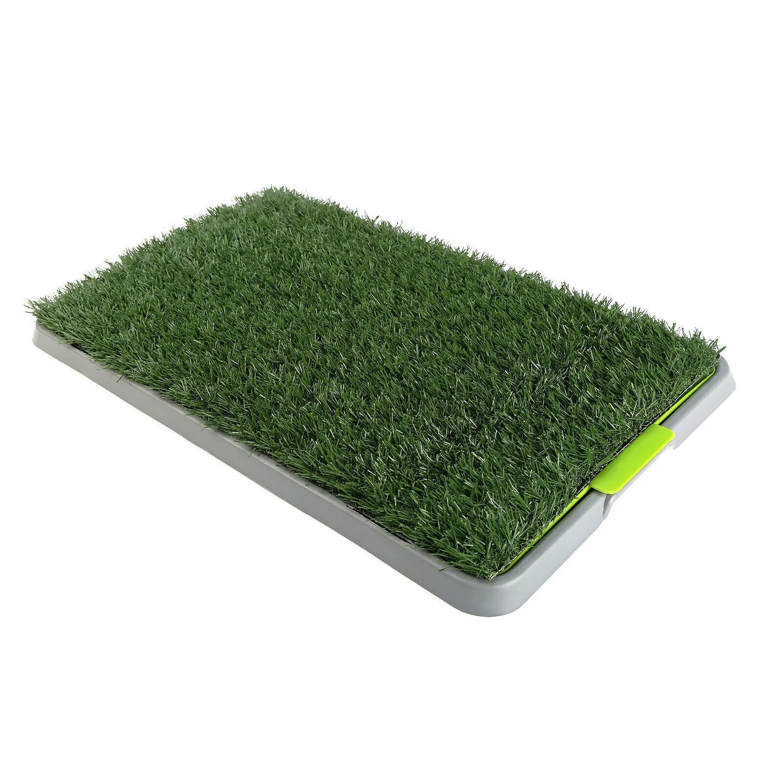 Easy Clean Dog Potty Training Mat with Waste Tray, 3 Grass