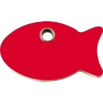 Fish Flat Plastic Pet ID Tag