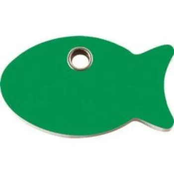Fish Flat Plastic Pet ID Tag