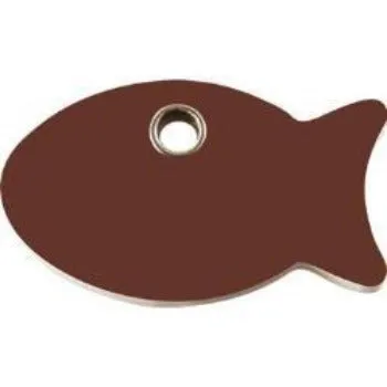 Fish Flat Plastic Pet ID Tag