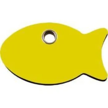 Fish Flat Plastic Pet ID Tag