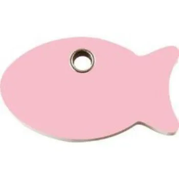Fish Flat Plastic Pet ID Tag