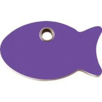 Fish Flat Plastic Pet ID Tag