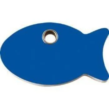 Fish Flat Plastic Pet ID Tag