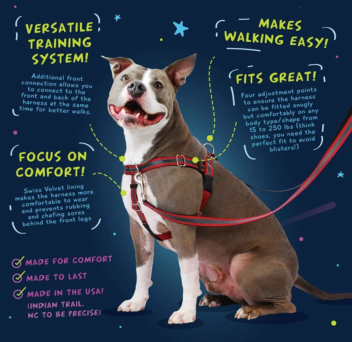 Freedom No-Pull Harness Black