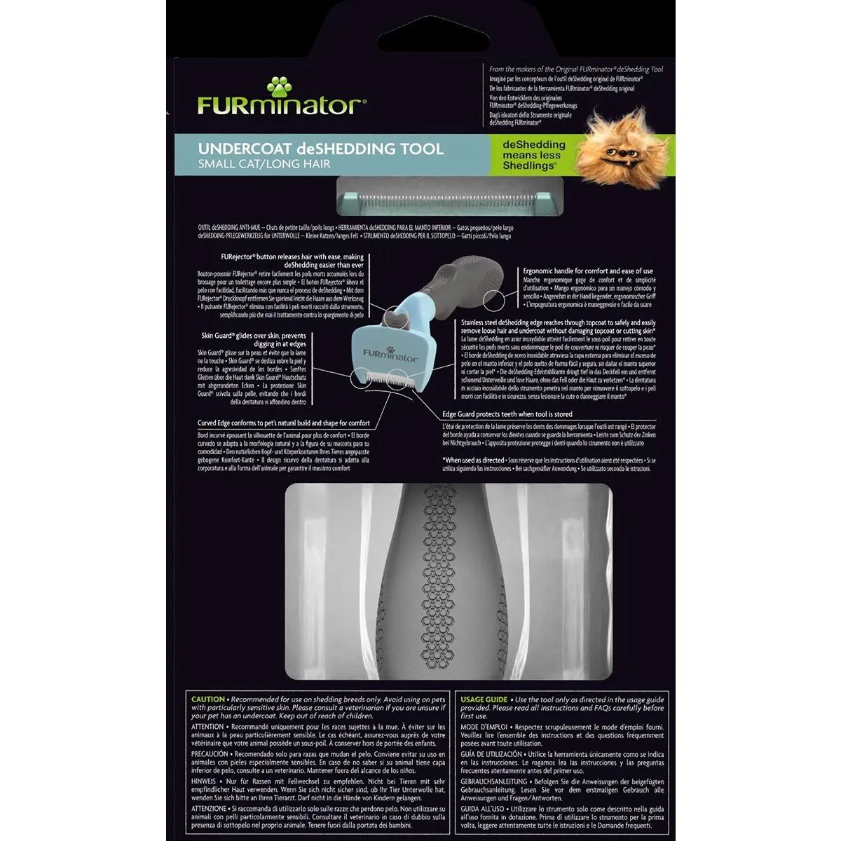 FURminator Long Hair deShedding Tool for Cats