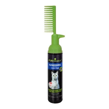 FURminator® Tub-Free deShedding Foam Comb for Cats