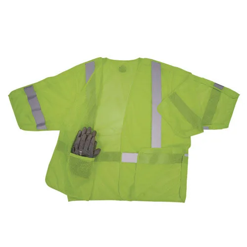 Glowear 8315ba Class 3 Hi-vis Breakaway Safety Vest, Large To X-large, Lime, Ships In 1-3 Business Days
