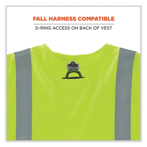 Glowear 8356frhl Class 3 Fr Hook And Loop Safety Vest With Sleeves, Modacrylic, Small/med, Lime, Ships In 1-3 Business Days