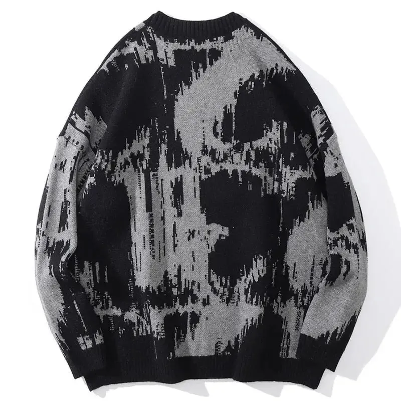 Gothic Letters Embroidered Sweaters
