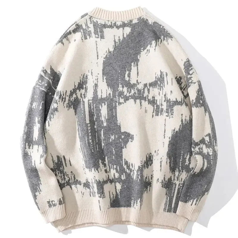 Gothic Letters Embroidered Sweaters