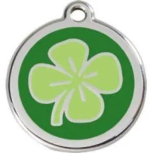 Green Clover Pet ID Tag